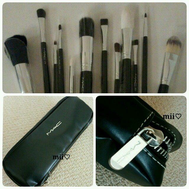 MAC(マック)の限定SALE♡MACメイクブラシアップセット♡専用ポーチ付♡12本♡アウトレット コスメ/美容のキット/セット(コフレ/メイクアップセット)の商品写真