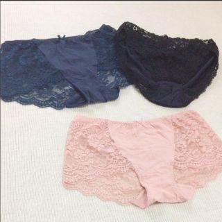 セシール(cecile)のレース ショーツ パンツ 3枚セット(ショーツ)