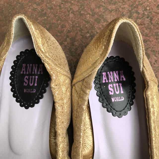 ANNA SUI(アナスイ)のANNASUI シューズ ゴールド レディースの靴/シューズ(バレエシューズ)の商品写真