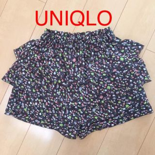 ユニクロ(UNIQLO)のユニクロ スカパン レイヤードフリル(キュロット)