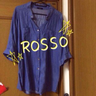 アーバンリサーチ(URBAN RESEARCH)の【再値下げ】ROSSO♡デニム風トップス(シャツ/ブラウス(長袖/七分))