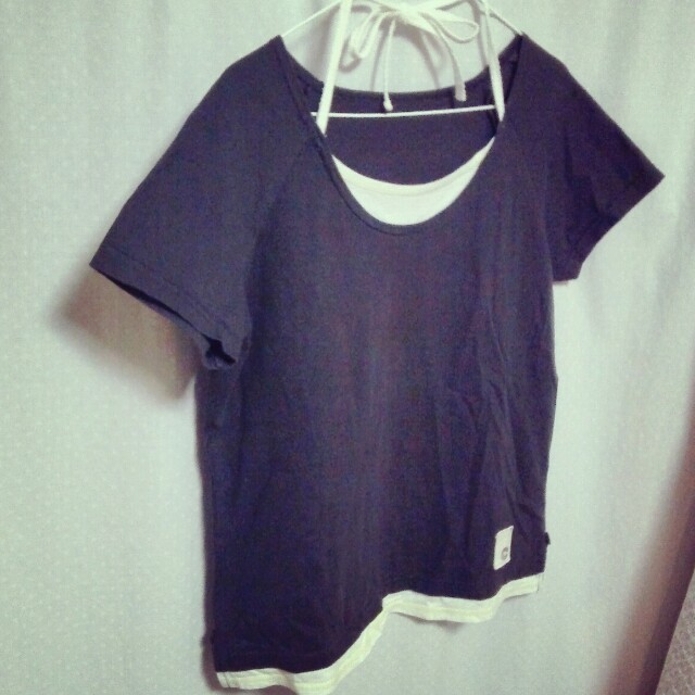 FELISSIMO(フェリシモ)のフェリシモの重ね着風Tシャツ レディースのトップス(Tシャツ(半袖/袖なし))の商品写真