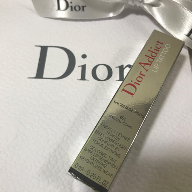 Dior(ディオール)の【ショッパー付き！】 新品未使用 Dior リップ ティント 451 コスメ/美容のベースメイク/化粧品(リップグロス)の商品写真
