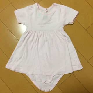 プチバトー(PETIT BATEAU)のプチバトー   ピコレース  チュニックワンピース(ワンピース)