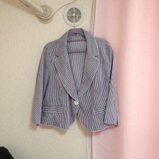 ボーダージャケット(テーラードジャケット)