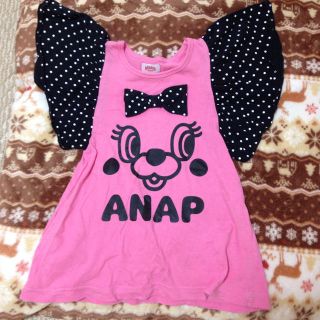 アナップキッズ(ANAP Kids)のANAP ワンピース ピンク(ワンピース)