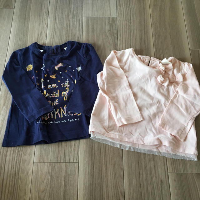 ZARA KIDS(ザラキッズ)のzara baby✧ﾛﾝT2枚ｾｯﾄ キッズ/ベビー/マタニティのベビー服(~85cm)(Ｔシャツ)の商品写真