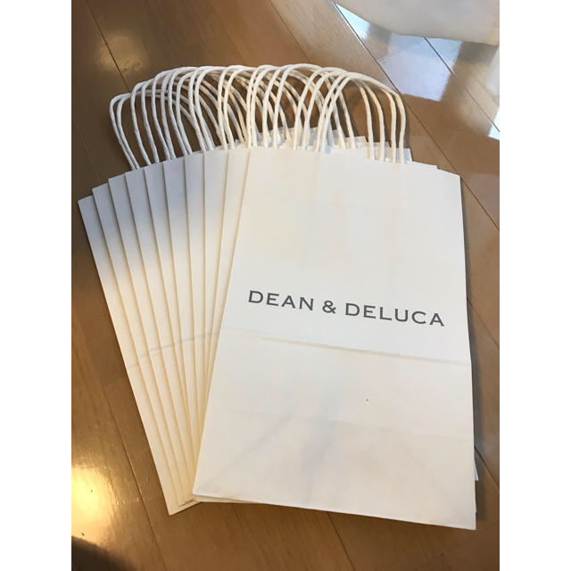 DEAN & DELUCA(ディーンアンドデルーカ)のdean&deluca 紙袋 ショッパー ディーンデルカ 10枚セット レディースのバッグ(ショップ袋)の商品写真