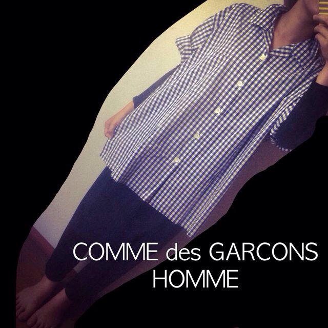 COMME des GARCONS(コムデギャルソン)のHOMME ギンガムチェックシャツ レディースのトップス(シャツ/ブラウス(半袖/袖なし))の商品写真