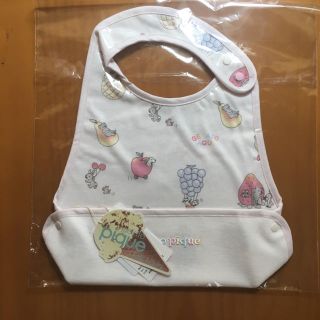 ジェラートピケ(gelato pique)のタグ付き新品☆アニマルフルーツ baby お食事スタイ(お食事エプロン)