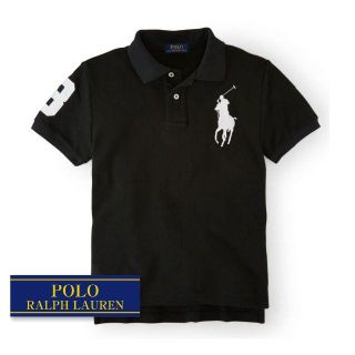 ラルフローレン(Ralph Lauren)の☆新品☆170 ラルフローレン カスタムフィットポロシャツ ブラック 8144(Tシャツ/カットソー)