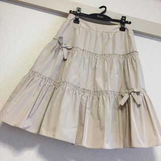 ルネ(René)の極美品♡ルネ ティアードおリボンスカート♡M'sグレイシー、トッカ、フォクシー(ひざ丈スカート)