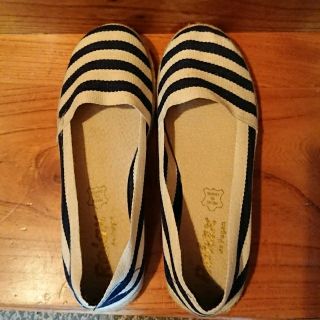 シップスフォーウィメン(SHIPS for women)のSHIPS for women☆ﾎﾞｰﾀﾞｰ☆ｴｽﾊﾟﾄﾞｰﾘｭ☆size38(スリッポン/モカシン)