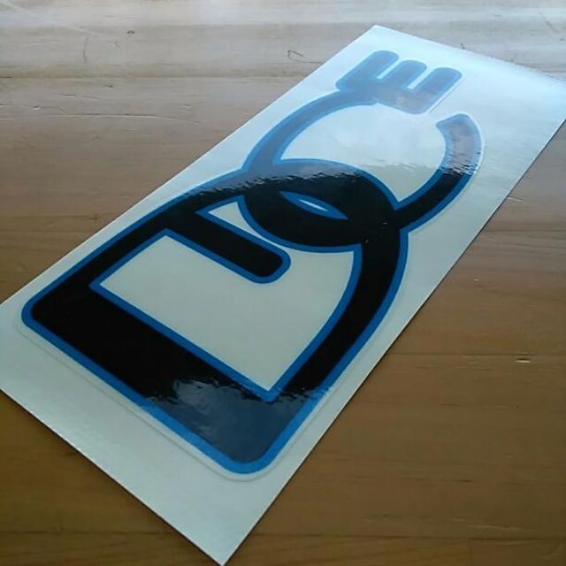 人気ゴーグルブランド DICE (ダイス) 黒/青 シートステッカー スポーツ/アウトドアのスノーボード(その他)の商品写真