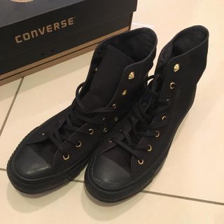 コンバース(CONVERSE)のmiru様専用です CONVERSE ハイカット黒 スタッズ 23.5(スニーカー)