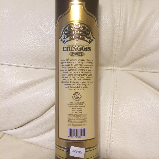 モンゴル最高級ウォッカ CHINGGIS GOLDの通販 by ことり's shop モンゴル最高級ウォッカ CHINGGIS GOLDの通販 by ことり's shop