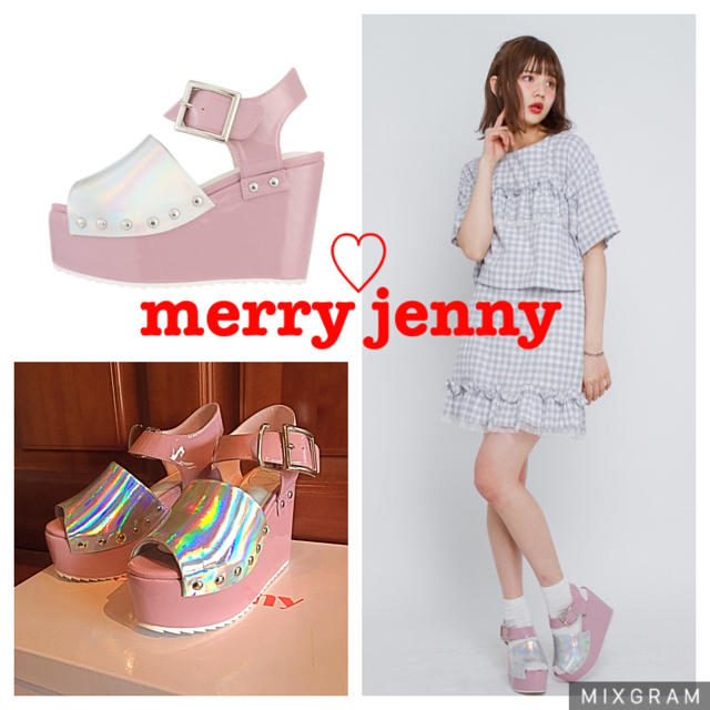 merry jenny(メリージェニー)のmerry jenny エナメル厚底サンダル♡ レディースの靴/シューズ(サンダル)の商品写真