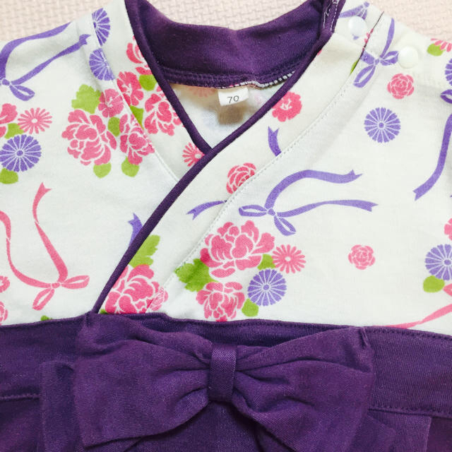 値段変更1600袴ロンパース70 キッズ/ベビー/マタニティのベビー服(~85cm)(和服/着物)の商品写真