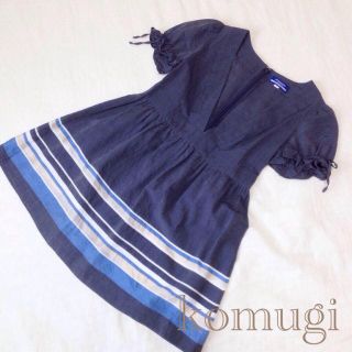 バーバリー(BURBERRY)のブルレ＊マリンカラーのAラインチュニック(チュニック)