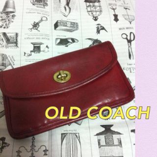 コーチ(COACH)の古着屋❤OLD COACH❤ウォレット赤(財布)