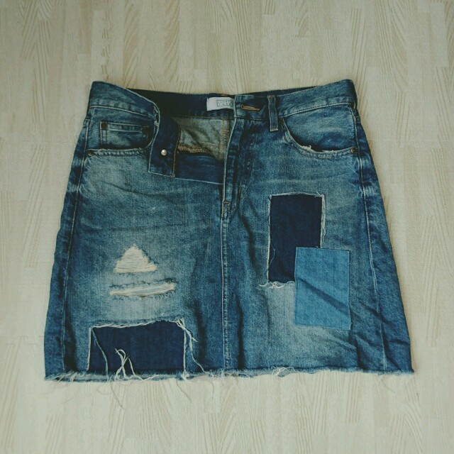 LOWRYS FARM(ローリーズファーム)のsize L/ダメージ加工デニムスカート レディースのスカート(ミニスカート)の商品写真
