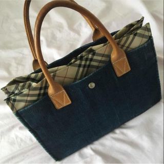 バーバリー(BURBERRY)のBURBERRY デニムハンドバック(ハンドバッグ)