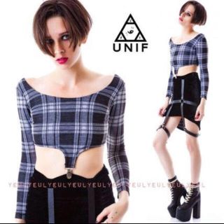 ユニフ(UNIF)のUNIF クリップサスペンダークロップド(その他)