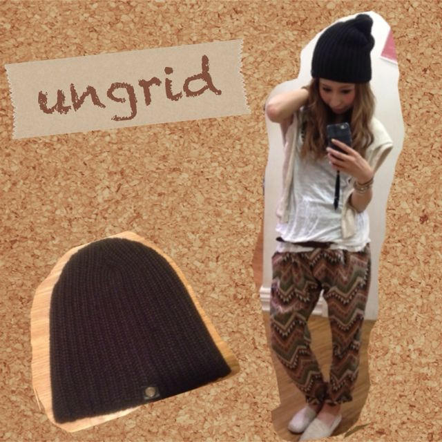 Ungrid(アングリッド)のungrid☆ニット帽 レディースの帽子(ニット帽/ビーニー)の商品写真