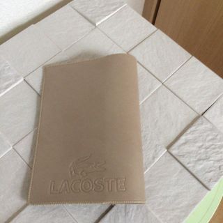 ラコステ(LACOSTE)のラコステ  手帳カバー(ベージュ)(手帳)