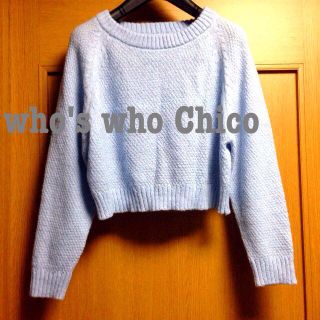 フーズフーチコ(who's who Chico)のchico＊新品＊ショート丈ニット(ニット/セーター)