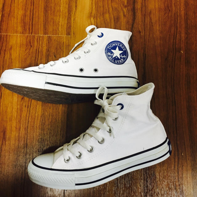 CONVERSE - オールスター ノルカラー ハイカット ホワイト/ブルーの ...