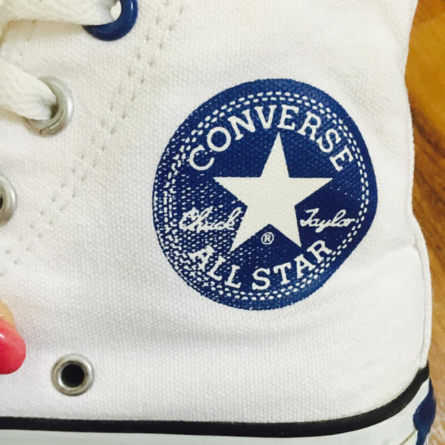 CONVERSE - オールスター ノルカラー ハイカット ホワイト/ブルーの ...