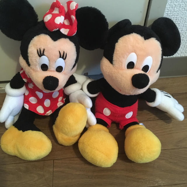 Disney(ディズニー)のミッキー ミニー ペア人形 エンタメ/ホビーのおもちゃ/ぬいぐるみ(ぬいぐるみ)の商品写真