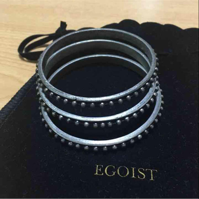 EGOIST(エゴイスト)のEGOIST3連バングル☆美品 レディースのアクセサリー(ブレスレット/バングル)の商品写真