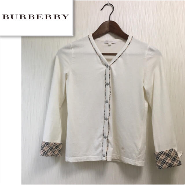 BURBERRY(バーバリー)の【バーバリー☆5〜7号☆コットンカーディガン】 レディースのトップス(カーディガン)の商品写真