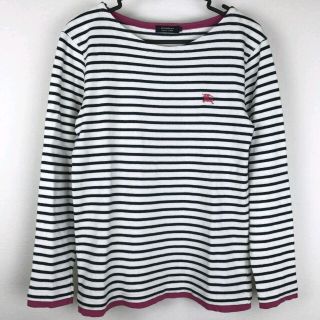 バーバリー(BURBERRY)の美品 BURBERRY BLACK LABEL 長袖クルーネックカットソー 3(Tシャツ/カットソー(七分/長袖))