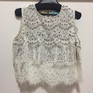 デイシー(deicy)のプロフィール必見様専用【deicy 】スパンコール×レーストップス(カットソー(半袖/袖なし))