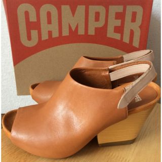 カンペール(CAMPER)のカンペール CAMPER ウェッジサンダル 38 美品☆(サンダル)