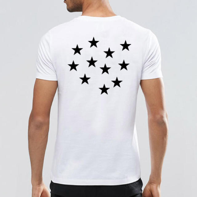 Ron Herman(ロンハーマン)のライズリヴァレンス スタッズネック 11スター エンジェルTシャツ wht メンズのトップス(Tシャツ/カットソー(半袖/袖なし))の商品写真