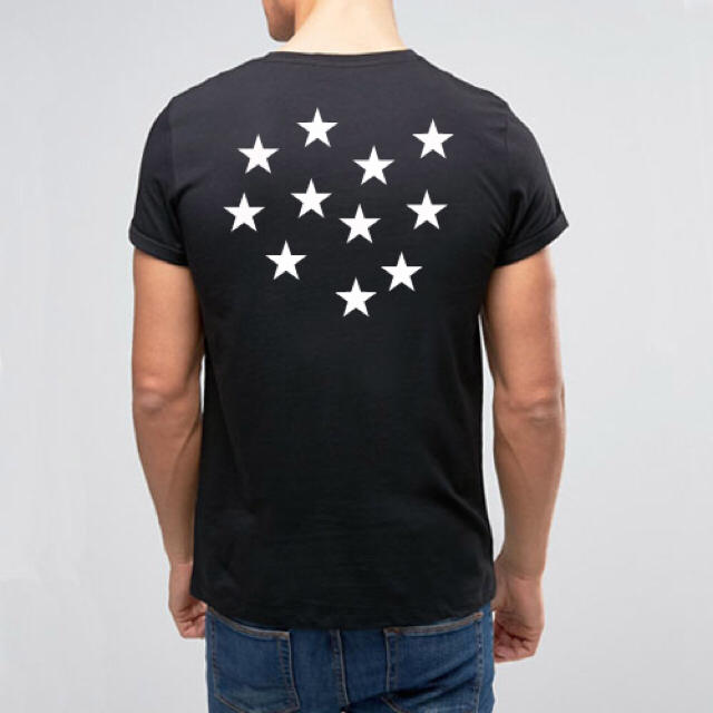 Ron Herman(ロンハーマン)のライズリヴァレンス スタッズネック 11スター ファティマハンド Tシャツ bk メンズのトップス(Tシャツ/カットソー(半袖/袖なし))の商品写真