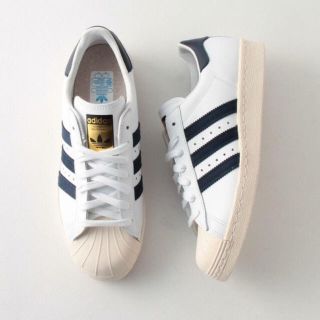 アディダス(adidas)のラス1 superstar80Sスーパースター23cmガレッジネイビー(スニーカー)