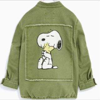 ザラキッズ(ZARA KIDS)の完売品 ZARA スヌーピー ミリタリー ジャケット ロンハーマン ビームス(ジャケット/上着)