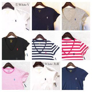 ポロラルフローレン(POLO RALPH LAUREN)の再入荷！2枚7000円 ラルフローレン レディース コットン Tシャツ(Tシャツ(半袖/袖なし))