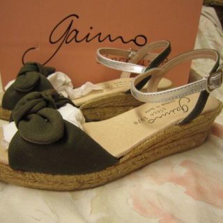 ガイモ(gaimo)の GAIMO ESPADRILLES サンダル　KH 36/23 cm (サンダル)