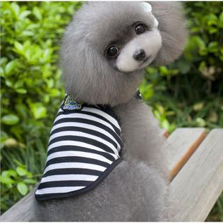 ペット洋服◆新品　ボーダーネイビー　Ｓ(犬)