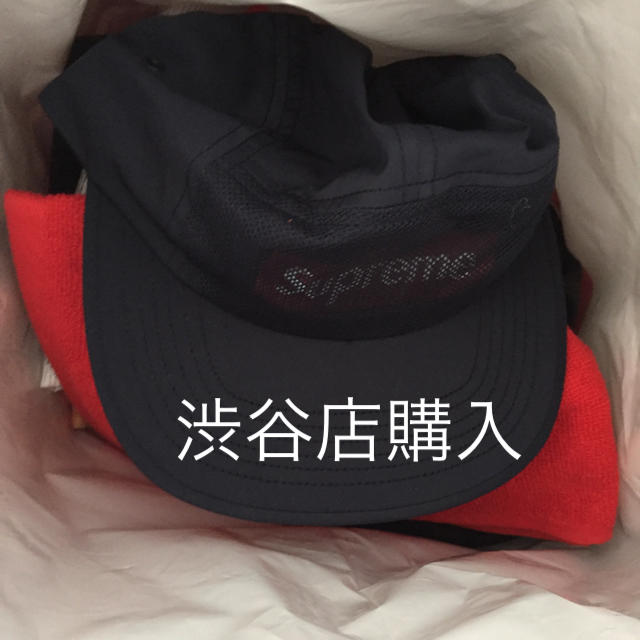 Supreme(シュプリーム)のFront Panel Mesh Camp Cap ネイビー メンズの帽子(キャップ)の商品写真