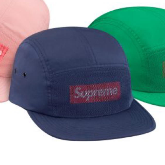 Supreme(シュプリーム)のFront Panel Mesh Camp Cap ネイビー メンズの帽子(キャップ)の商品写真