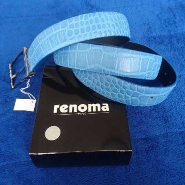 RENOMA(レノマ)のrenoma ワニ革型押しベルト 未使用新品 メンズのファッション小物(ベルト)の商品写真