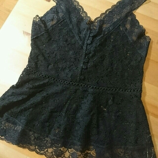 エイミーイストワール(eimy istoire)のfront button lace tops eimy istoire(シャツ/ブラウス(半袖/袖なし))