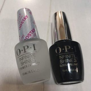 オーピーアイ(OPI)の新品 2本セット OPI 速乾 ベース トップ インフィニットシャイン(ネイルトップコート/ベースコート)